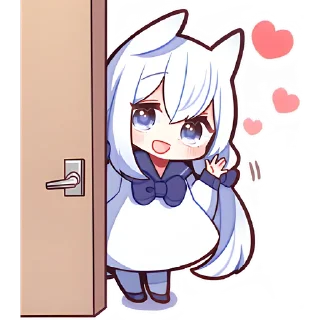 👋 emoji Сладкий и белый зайчик @nyasticks Telegram sticker 15 of 41