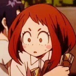 😲 emoji Uraraka Ochako Telegram sticker 20 of 89