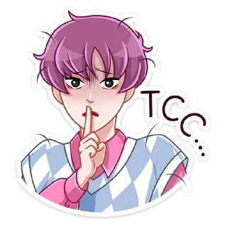 🤫 emoji Луис (@TgSticker) Telegram sticker 10 of 48
