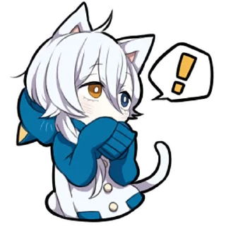 😃 emoji Белый котёнок ч.1 @nyasticks Telegram sticker 23 of 41