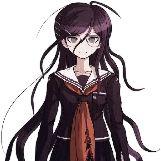 🌟 emoji Toko Fukawa/Genocide Syo ♥️🖤✂️ Telegram sticker 13 of 120
