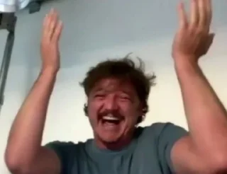 🫠 emoji Pedro Pascal Telegram sticker 7 of 62