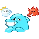 😅 emoji Dolphin Jumpy Telegram sticker 23 of 23