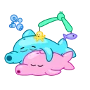 😴 emoji Dolphin Jumpy Telegram sticker 13 of 23