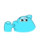😘 emoji Dolphin Jumpy Telegram sticker 2 of 23