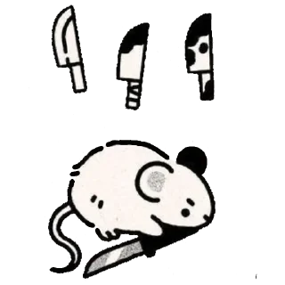 🔪 emoji ໒ ꒱ @snowwsticks ૮꒰  > ᵕ < ꒱ა. Telegram sticker 4 of 15
