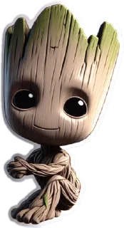 😜 emoji Groot :: @antonovsashka Telegram sticker 21 of 34