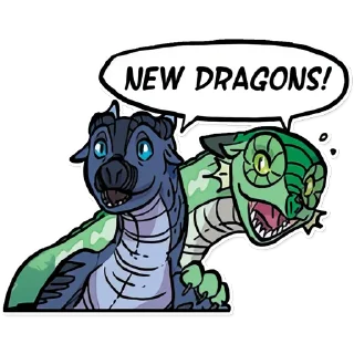 Sticker from Wings of Fire: Derps & Faces