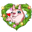 😘 emoji Christmas Dog Telegram sticker 2 of 35