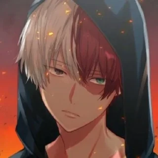 😄 emoji Тодороки Шото Telegram sticker 7 of 23