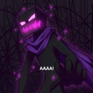 ♠ emoji Эндермен https://t.me/Minecraftwallpapersuhhuh Telegram sticker 13 of 17
