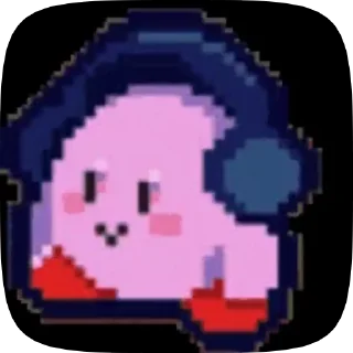 🎧 emoji Kirbymeme Telegram sticker 12 of 46