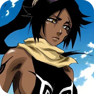 😕 emoji Yoruichi • @StikerPack21 Telegram sticker 13 of 50