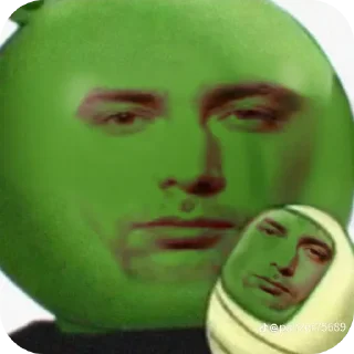 👄 emoji Bald KSI Telegram sticker 19 of 70