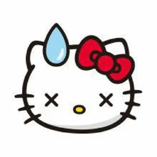 😥 emoji Kitty cute Telegram sticker 17 of 19