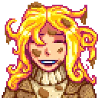 😅 emoji Stardew Valley Haley @kurpix Telegram sticker 24 of 51