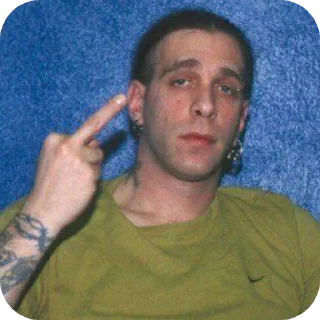 🖕 emoji Josh Silver ⊝ by @SisterMisery Telegram sticker 1 of 37