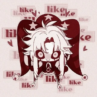 😼 emoji ꕮ៹ pierrot 🎐 @hekanai Telegram sticker 13 of 45