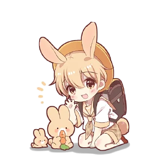 👋 emoji Кролик-Кун @nyasticks Telegram sticker 14 of 17