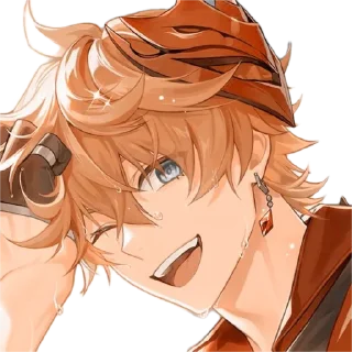 😎 emoji Cute Genshin by @peach_artworld Telegram sticker 10 of 23
