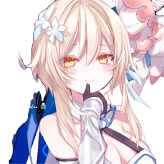 😋 emoji Cute Genshin by @peach_artworld Telegram sticker 12 of 23