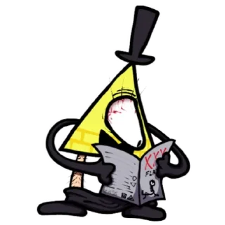 😳 emoji Bill Cipher Telegram sticker 14 of 29