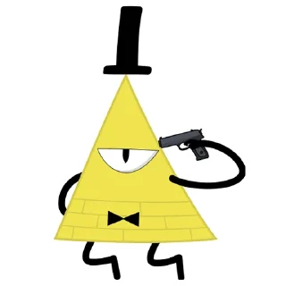 Sticker from Bill Cipher