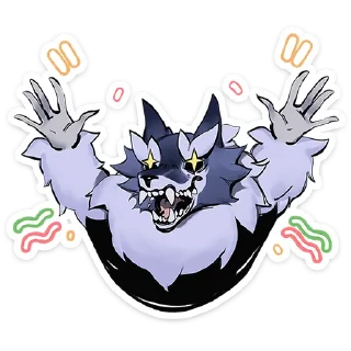 Sticker from Волчик - @stickers_vk