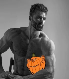 🎃 emoji Giga chad Telegram sticker 9 of 120
