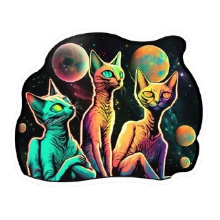 💃 emoji GeekCool-Cosmo_Cats Telegram sticker 7 of 16