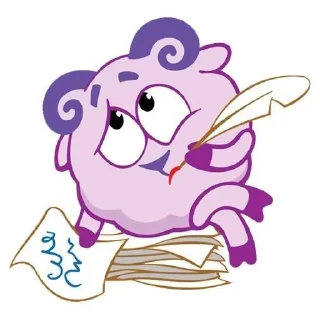 Sticker from Smeshariki