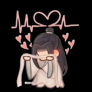 😍 emoji Неукротимый повелитель Чень ци Telegram sticker 14 of 118