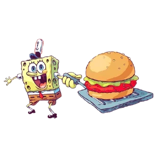 🍔 emoji Spongebob Telegram sticker 7 of 58