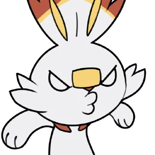 😡 emoji Scorbunny Stickers Telegram sticker 8 of 10