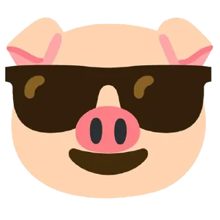 😎 emoji Pig wrld Telegram sticker 20 of 28