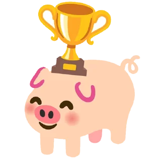 🥇 emoji Pig wrld Telegram sticker 11 of 28