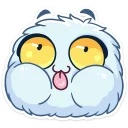 😜 emoji Пушистик :: @stickroom Telegram sticker 5 of 48