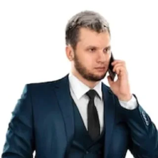 📞 emoji СТРЕЙТ ВАЙТ МЕН Telegram sticker 14 of 43
