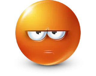 🤩 emoji Orange Face Emoji @TgSticker @MoiStikiBot Telegram sticker 23 of 95