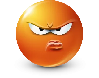 🤩 emoji Orange Face Emoji @TgSticker @MoiStikiBot Telegram sticker 16 of 95