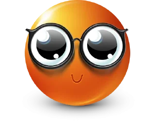 🤩 emoji Orange Face Emoji @TgSticker @MoiStikiBot Telegram sticker 20 of 95