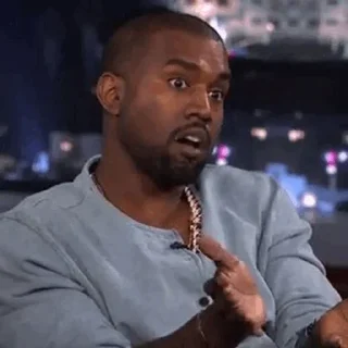 😐 emoji Kanye West @stickersb2b Telegram sticker 13 of 55