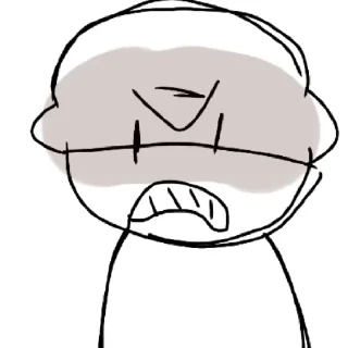 😠 emoji Леги от @Bendlymybeloved, Telegram sticker 11 of 45