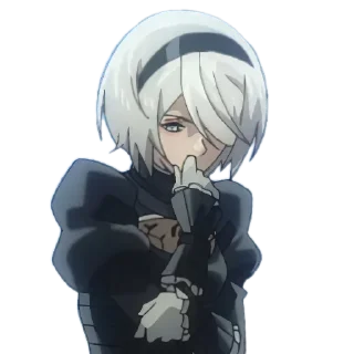 🤔 emoji Nier Telegram sticker 23 of 31