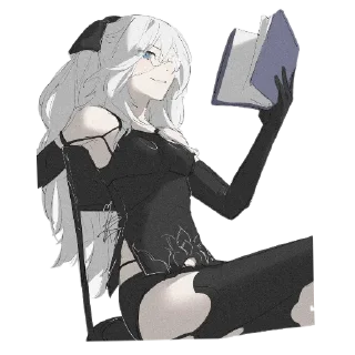 🎸 emoji Nier Telegram sticker 12 of 31