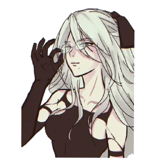 👄 emoji Nier Telegram sticker 19 of 31