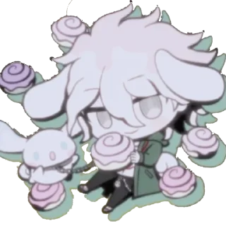 🍀 emoji 𝆹𝅥𝆹𝅥   .   𝑛𝑎𝑔𝑖𝑡𝑜 𝑘𝑜𝑚𝑎𝑒𝑑𝑎   ๑ Telegram sticker 4 of 50