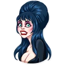 😬 emoji Ms. Elvira Telegram sticker 11 of 30