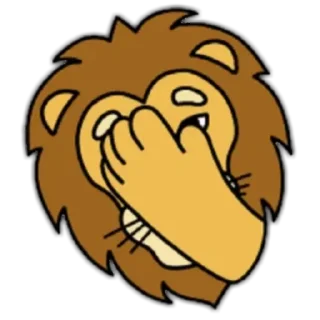 🦁 emoji Lion🦁 Telegram sticker 11 of 24
