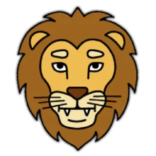 🦁 emoji Lion🦁 Telegram sticker 19 of 24